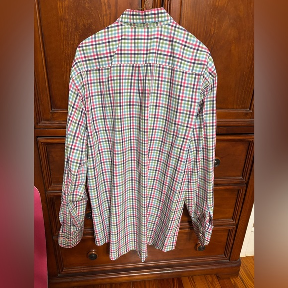Peter Millar Multi-colored Plaid Button Down Shirt XL - Picture 4 of 4